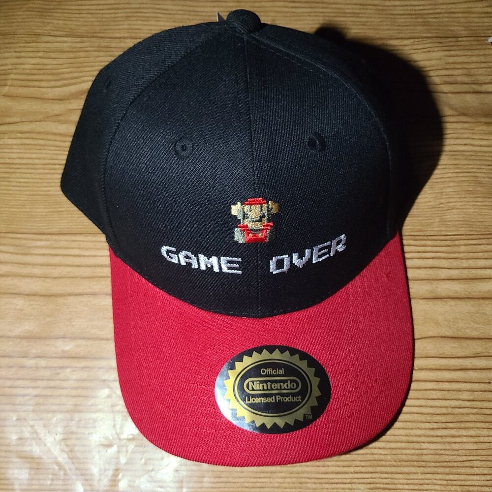 Game Over Nintendo Super Mario Snapback hat (NEW)